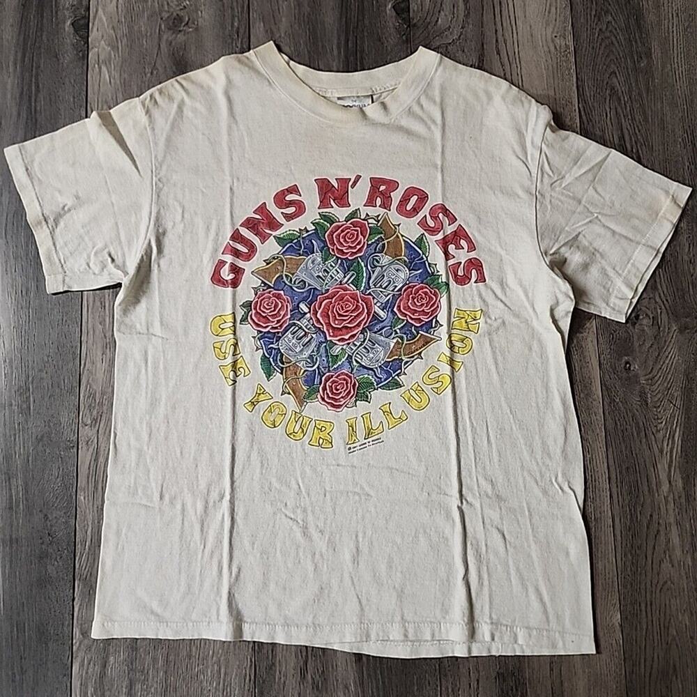 Brockum 1991 GUNS N' ROSES "Use Your Illusion" Concert Tour Size L Shirt